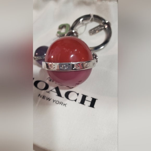 Sold Coach Orbit Bag Charm or Keychain - Picture 8 of 11